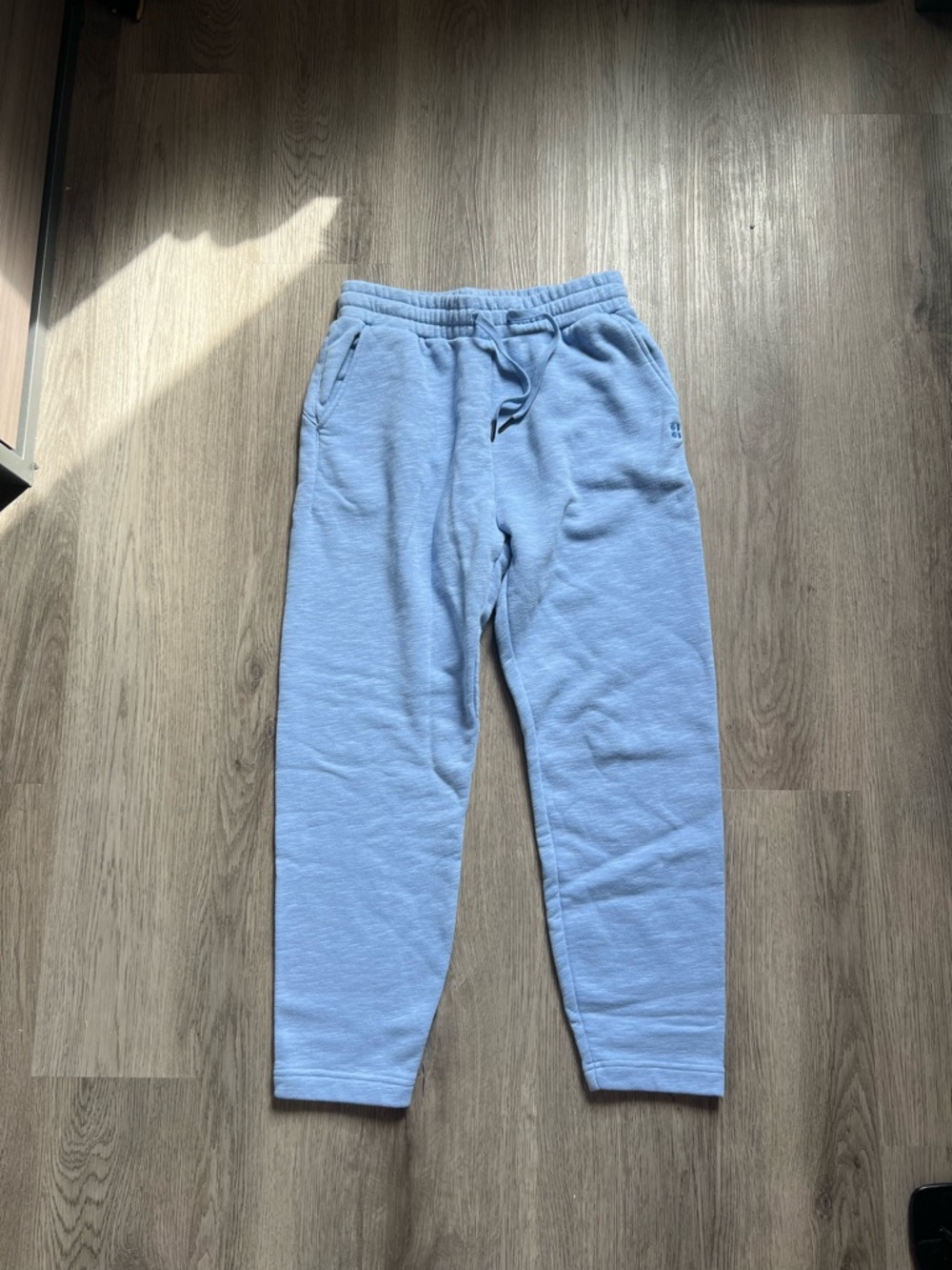 Sweaty Betty soft sky-blue sweatpants